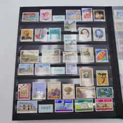 Lot de timbres de Liechtenstein et Luxembourg neufs et oblitérés en un album.