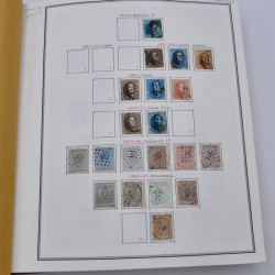 Collection timbres de Belgique, Pays Bas, Luxembourg en un album.