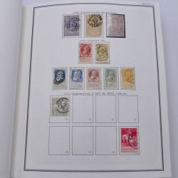 Collection timbres de Belgique, Pays Bas, Luxembourg en un album.