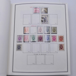 Collection timbres de Belgique, Pays Bas, Luxembourg en un album.