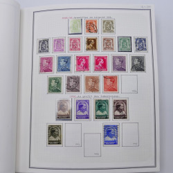 Collection timbres de Belgique, Pays Bas, Luxembourg en un album.