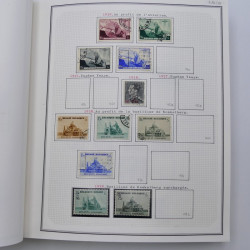 Collection timbres de Belgique, Pays Bas, Luxembourg en un album.