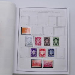 Collection timbres de Belgique, Pays Bas, Luxembourg en un album.