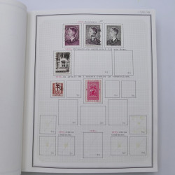 Collection timbres de Belgique, Pays Bas, Luxembourg en un album.