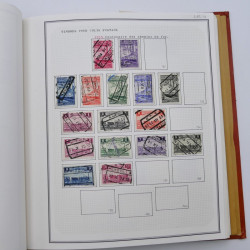 Collection timbres de Belgique, Pays Bas, Luxembourg en un album.