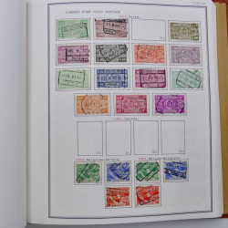 Collection timbres de Belgique, Pays Bas, Luxembourg en un album.