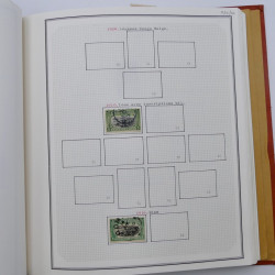 Collection timbres de Belgique, Pays Bas, Luxembourg en un album.