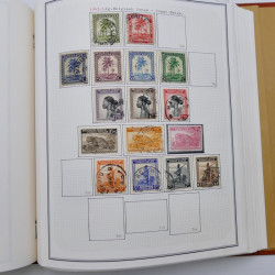 Collection timbres de Belgique, Pays Bas, Luxembourg en un album.