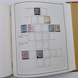 Collection timbres de Belgique, Pays Bas, Luxembourg en un album.