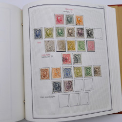 Collection timbres de Belgique, Pays Bas, Luxembourg en un album.