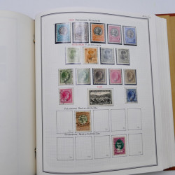 Collection timbres de Belgique, Pays Bas, Luxembourg en un album.