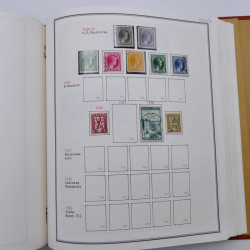 Collection timbres de Belgique, Pays Bas, Luxembourg en un album.