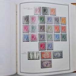 Collection timbres de Belgique, Pays Bas, Luxembourg en un album.
