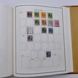Collection timbres de Belgique, Pays Bas, Luxembourg en un album.