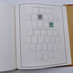 Collection timbres de Belgique, Pays Bas, Luxembourg en un album.