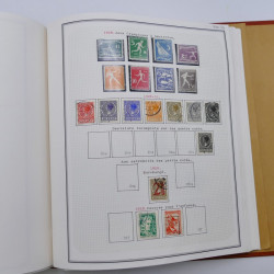 Collection timbres de Belgique, Pays Bas, Luxembourg en un album.