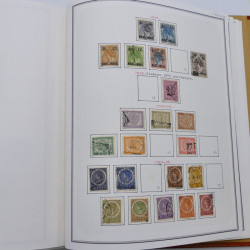 Collection timbres de Belgique, Pays Bas, Luxembourg en un album.