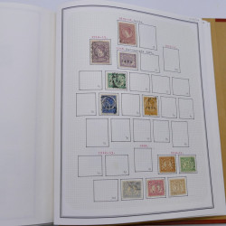 Collection timbres de Belgique, Pays Bas, Luxembourg en un album.