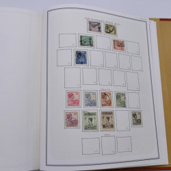 Collection timbres de Belgique, Pays Bas, Luxembourg en un album.