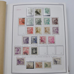 Collection timbres de Espagne - Grande Bretagne en un album.