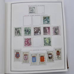 Collection timbres de Espagne - Grande Bretagne en un album.