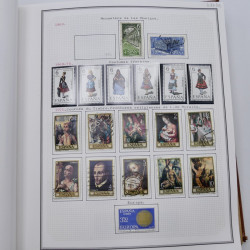 Collection timbres de Espagne - Grande Bretagne en un album.