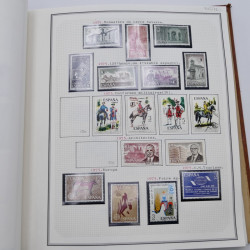 Collection timbres de Espagne - Grande Bretagne en un album.