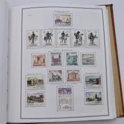 Collection timbres de Espagne - Grande Bretagne en un album.