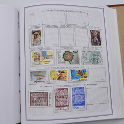 Collection timbres de Espagne - Grande Bretagne en un album.