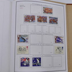 Collection timbres de Espagne - Grande Bretagne en un album.