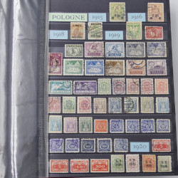Lot de timbres de Pologne 1915-2003 neufs et oblitérés en un album.