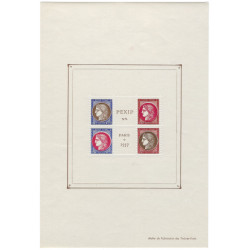 Bloc feuillet de timbres N°3c - PEXIP neuf**.