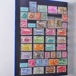 Lot de timbres de Belgique neufs et oblitérés en un album.