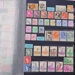 Lot de timbres de Belgique neufs et oblitérés en un album.
