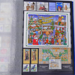 Lot de timbres de Belgique neufs et oblitérés en un album.