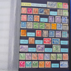 Lot de timbres de Belgique neufs et oblitérés en un album.