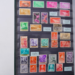 Lot de timbres d'Espagne - Yougoslavie neufs et oblitérés en un album.