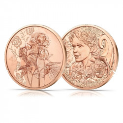 10 euros Autriche Cuivre 2024 - Langage des Fleurs Pivoine UNC.