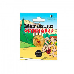 Mini médaille colorisée d'Astérix aux jeux Olympiques 2024.