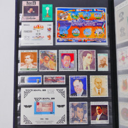 Lot de timbres de Mexique neufs et oblitérés en un album.