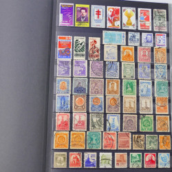 Lot de timbres de Mexique neufs et oblitérés en un album.