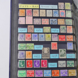 Lot de timbres d'Autriche, Pays Bas, Portugal en un album.
