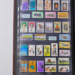 Lot de timbres de Nouvelle Zélande, Norvège neufs et oblitérés en un album.