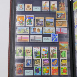 Lot de timbres de Nouvelle Zélande, Norvège neufs et oblitérés en un album.