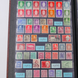 Lot de timbres de Nouvelle Zélande, Norvège neufs et oblitérés en un album.