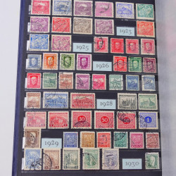 Lot de timbres de Tchécoslovaquie et Israël neufs et oblitérés en un album.