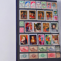 Lot de timbres de Dahomey et Niger neufs et oblitérés en un albums.