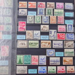 Collection de timbres d'Islande 1912-2012 neufs et oblitérés en un album.