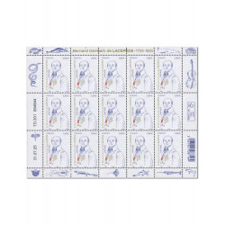 Timbre Bernard Germain de Lacepède en feuillet de France N°F199 neuf**.