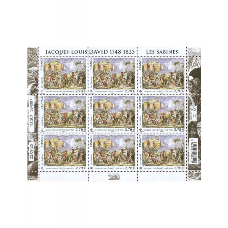 Timbre Les Sabines en feuillet de France N°F205 neuf**.